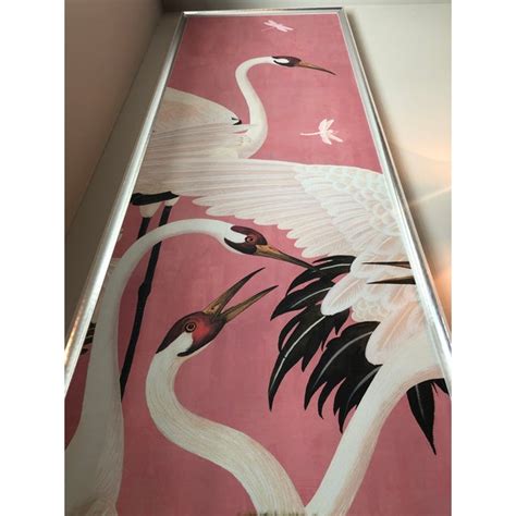 gucci crane wallpaper|Gucci pink heron wallpaper.